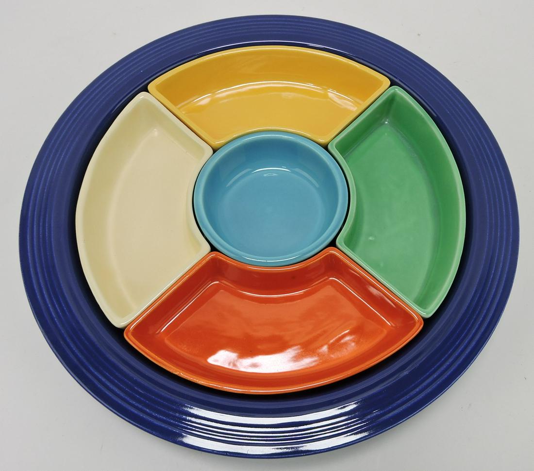 Fiesta relish tray, all 6 colors (1 of 1)