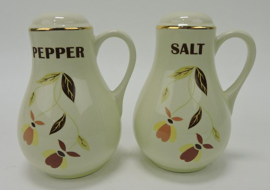 Hall China Autumn Leaf lot of 4 pair range (1 of 1)