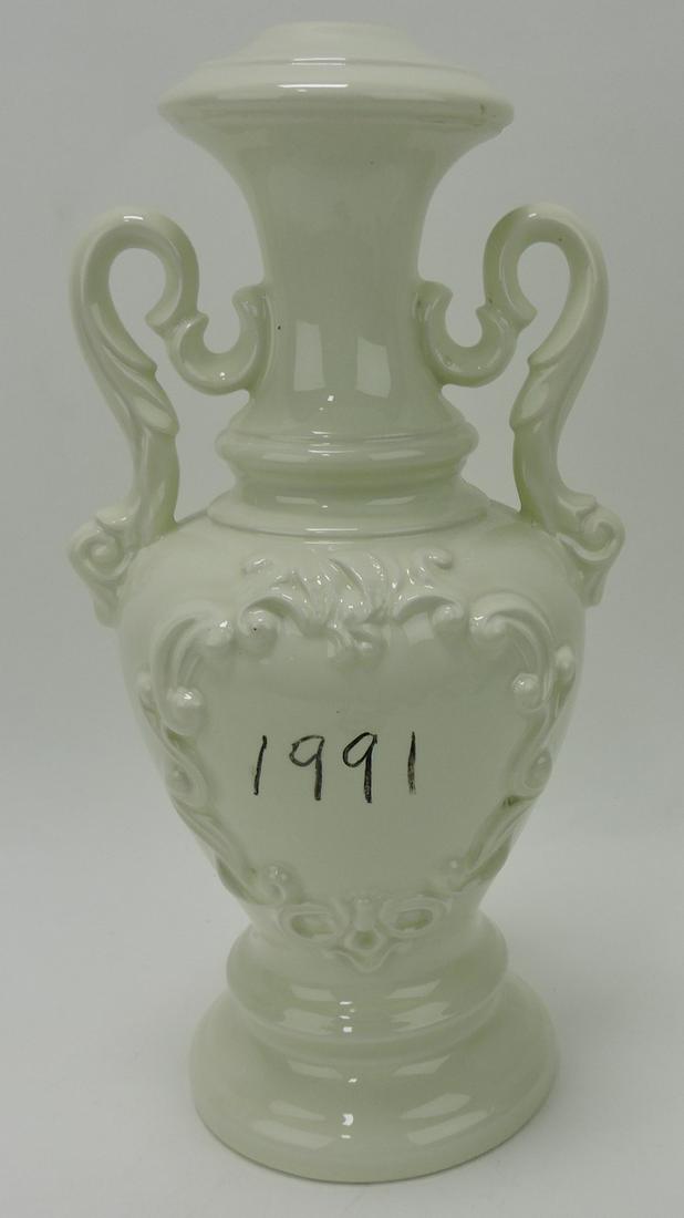 Hall China lamp base sample marked #1991 (1 of 1)