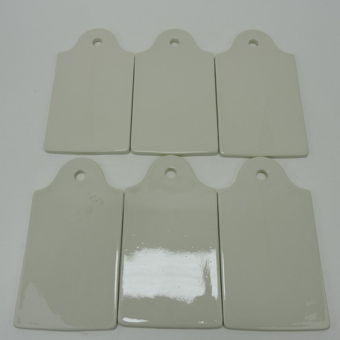 Hall China lot of 6 - 8 3/4" menu boards: .