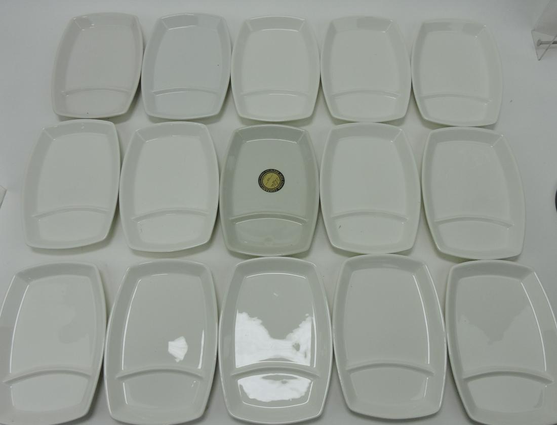 Hall China lot of 15 two part trays, one (1 of 1)