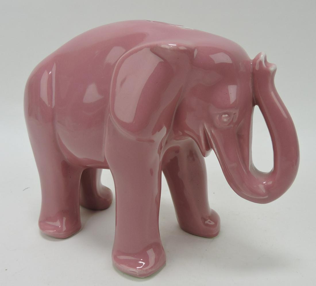 Hall China pink elephant bank (1 of 1)