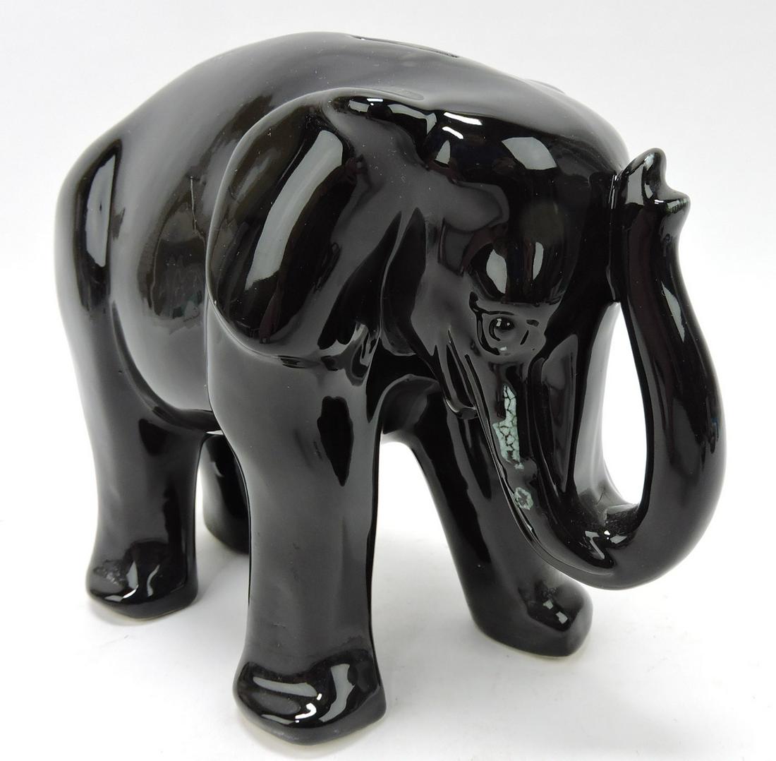Hall China black elephant bank (1 of 1)