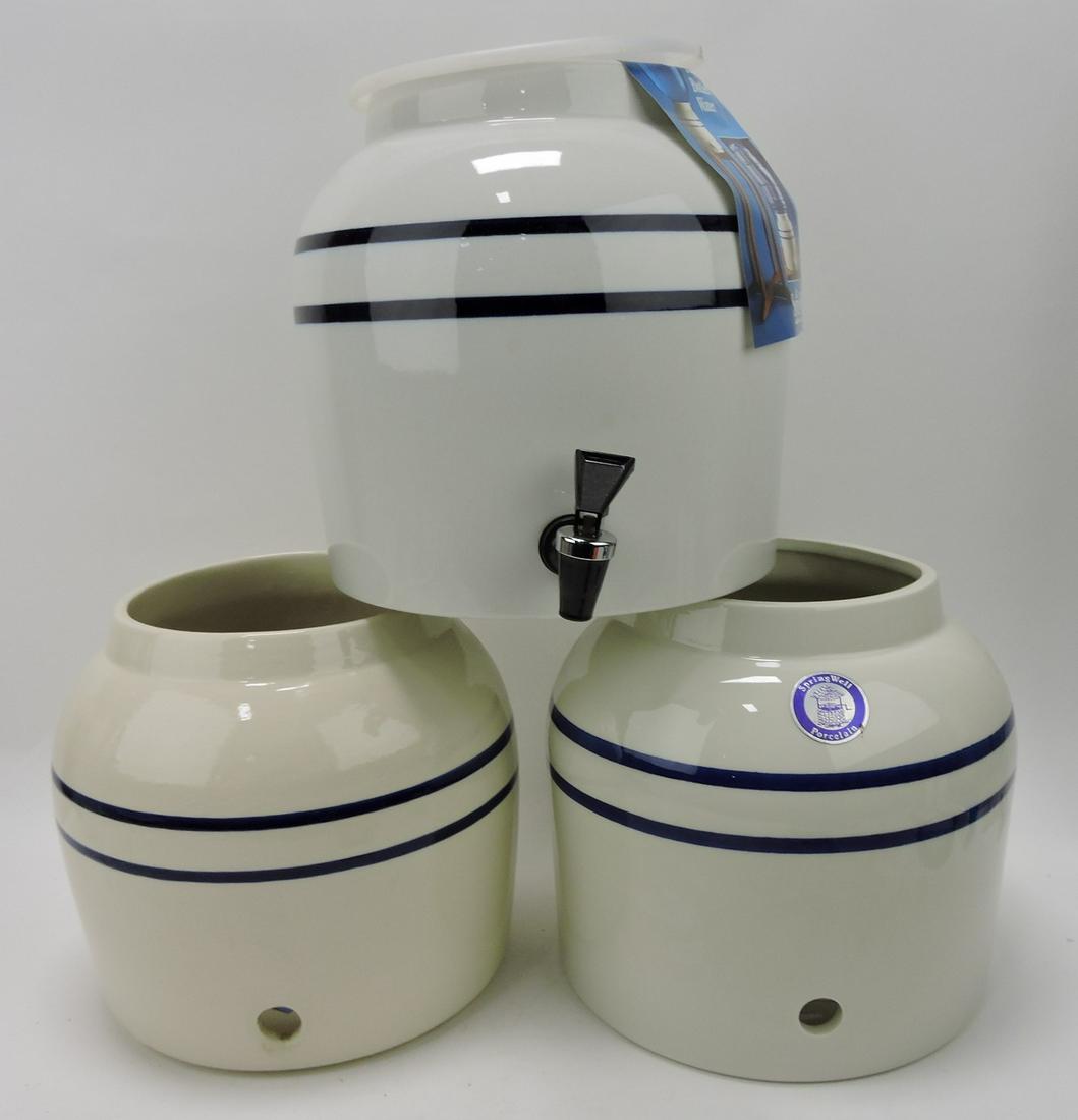 Hall China lot of 3 bottled water dispensers (1 of 1)