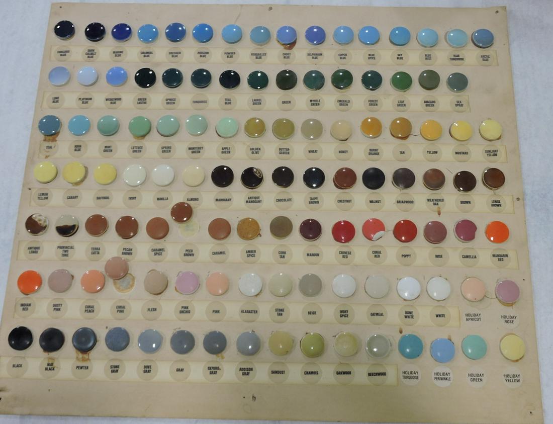 Hall China color chip chart (1 of 1)