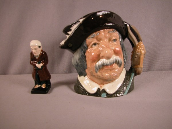 Royal Doulton "Scrooge" figure and "Sancho Panca": Royal Doulton "Scrooge" figure and "Sancho Panca" toby jug, D6456