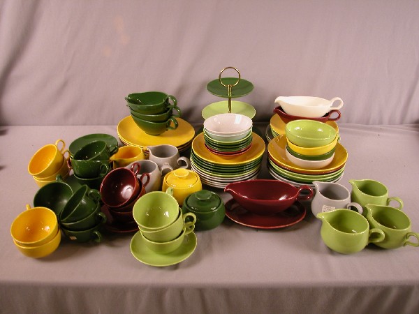 Fiesta Rhythm dinnerware lot of 93 pieces, assorted: Fiesta Rhythm dinnerware lot of 93 pieces, assorted shapes and colors