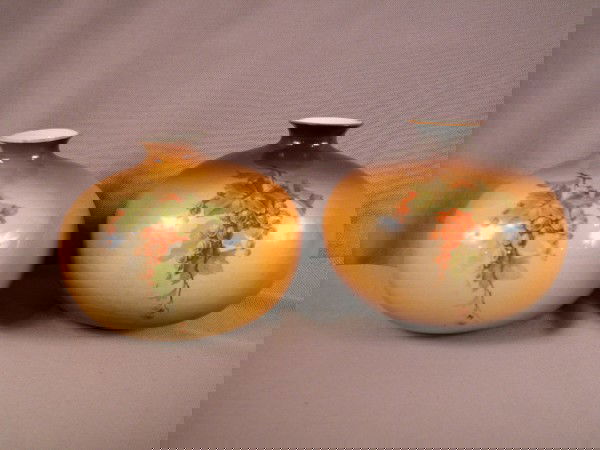 Fiesta Laughlin Art China pair of vases: Fiesta Laughlin Art China pair of vases