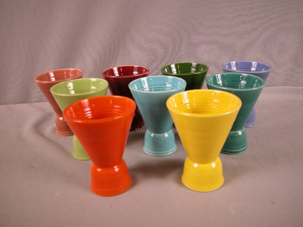 Fiesta Harlequin double egg cup group - 9 colors: Fiesta Harlequin double egg cup group - 9 colors