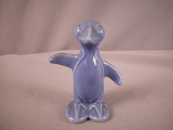 Fiesta Harlequin animal - mauve blue penguin: Fiesta Harlequin animal - mauve blue penguin