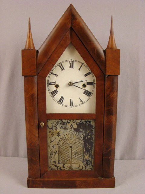 G.G. & Co, 8 day steeple clock , 20"h: G.G. & Co, 8 day steeple clock , 20"h