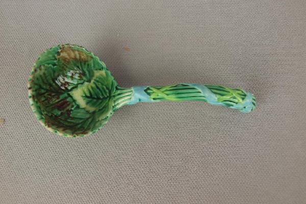 GEORGE JONES strawberry ladle, 4 1/4"l: GEORGE JONES strawberry ladle, 4 1/4"l