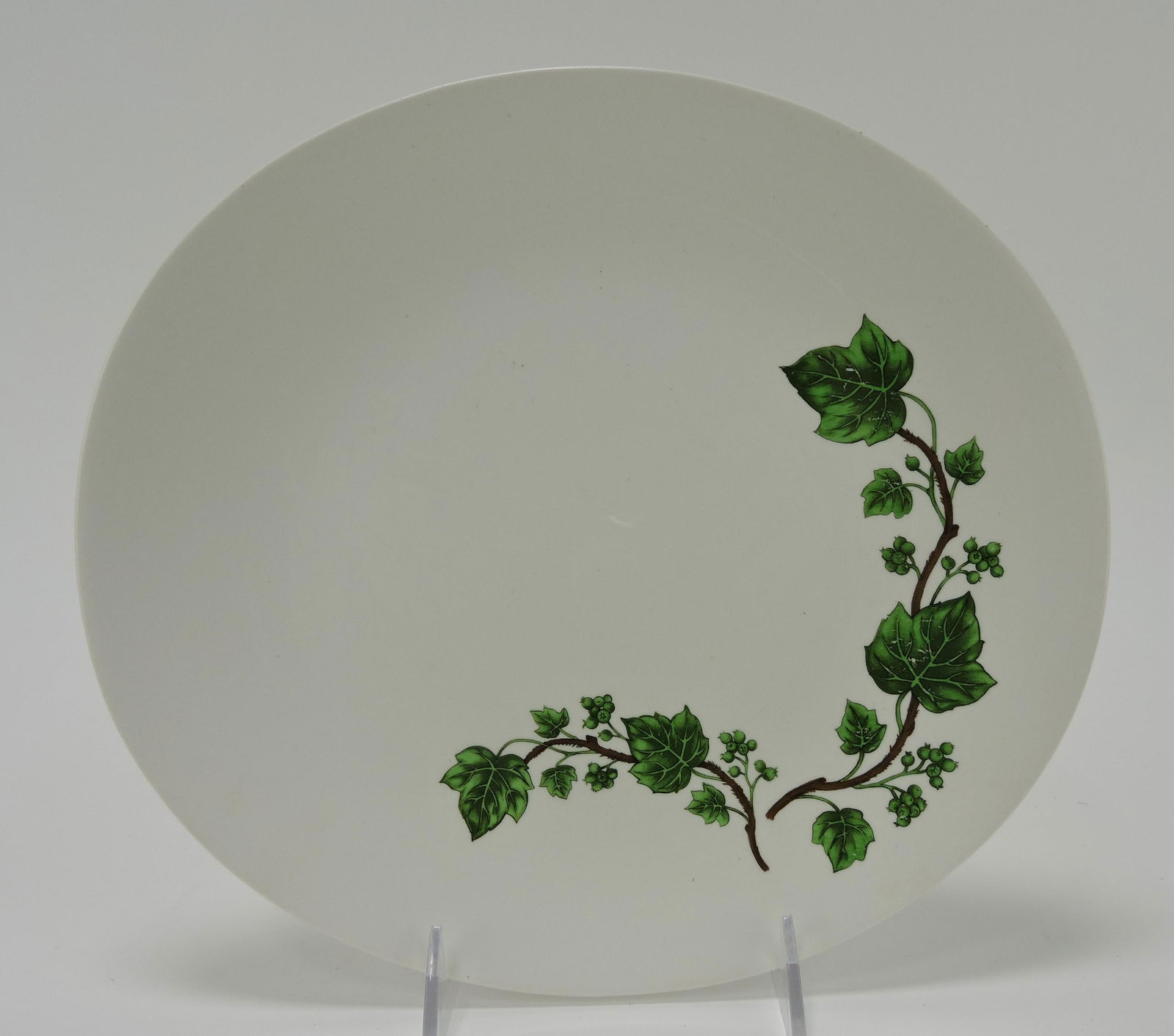 Hall China MCM Eva Zeisel 11" plate: shop sample numbered #876