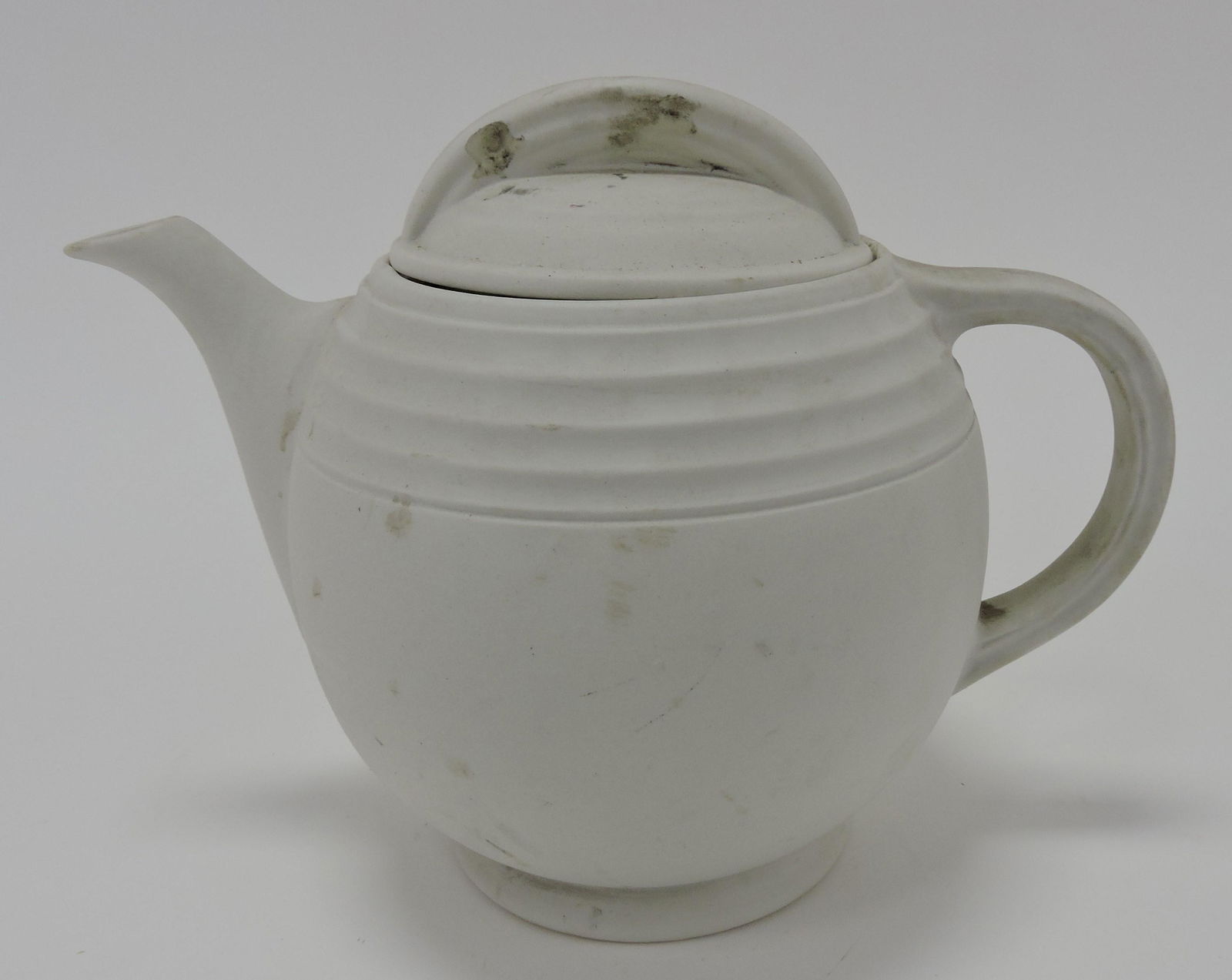 Hall China bisque unglazed coffee pot (1 of 1)