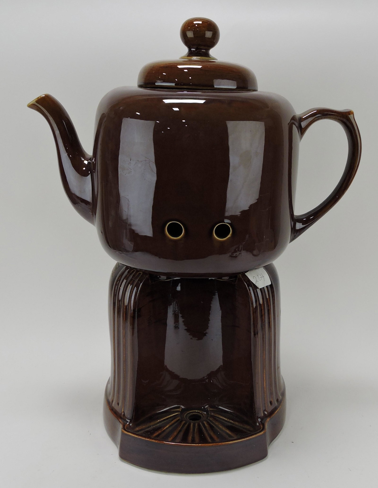 Hall China Lenox Brown large teapot (1 of 1)