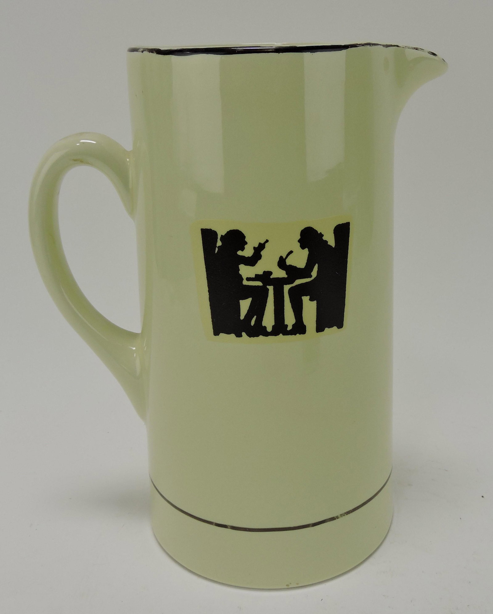 Hall China Silhouette tankard pitcher, (1 of 2)