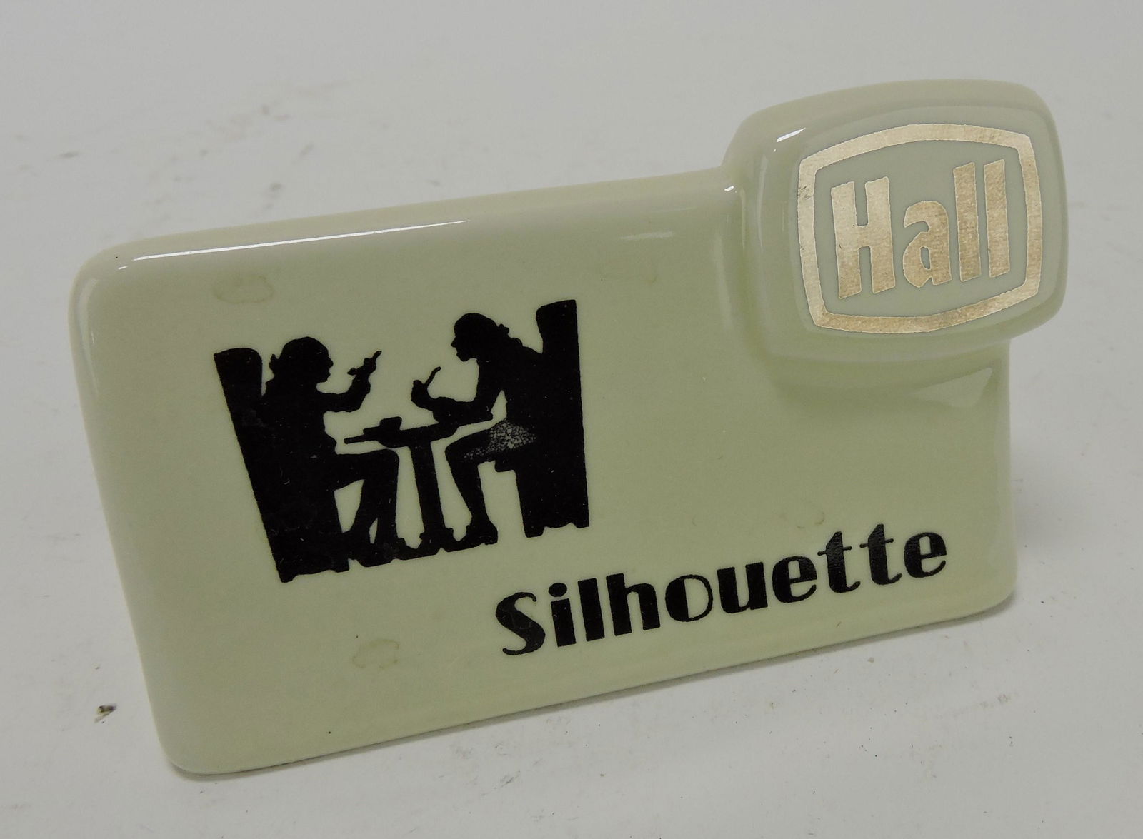 Hall China Silhouette shelf sign (1 of 1)