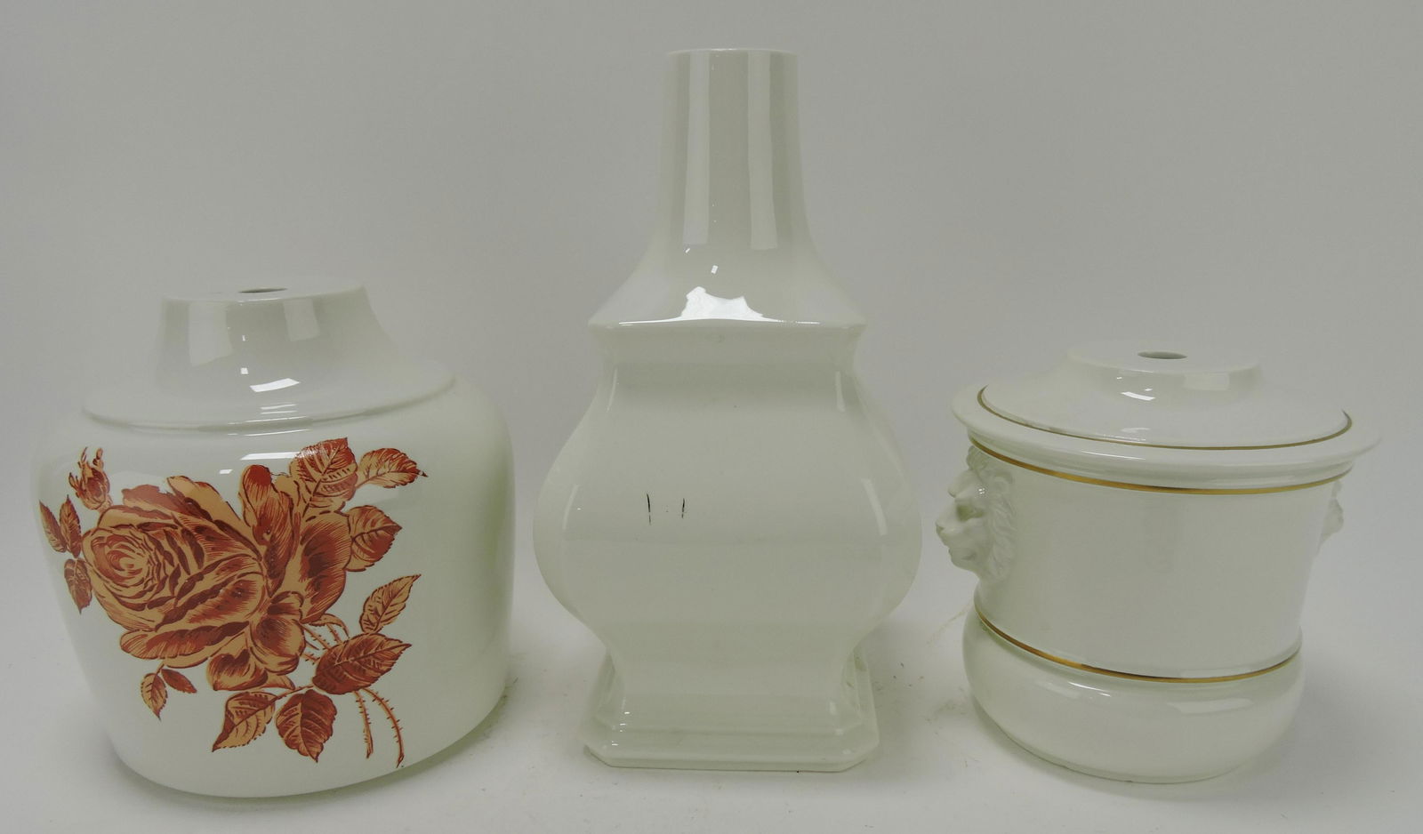 Hall China sample lamp base, lot of 3 (1 of 1)