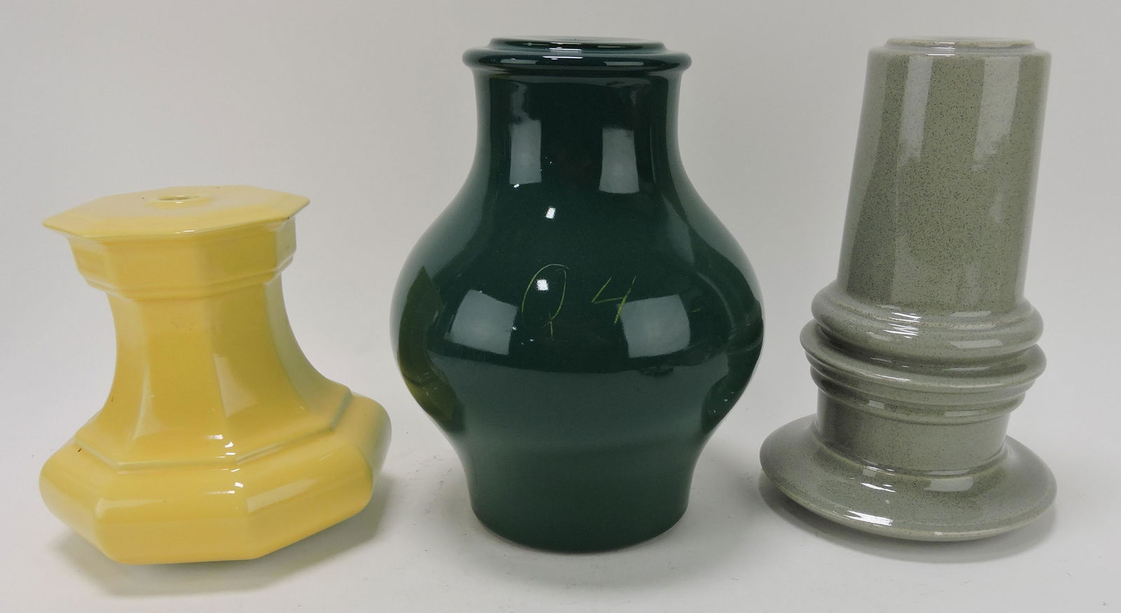 Hall China sample lamp base, lot of 3 (1 of 1)