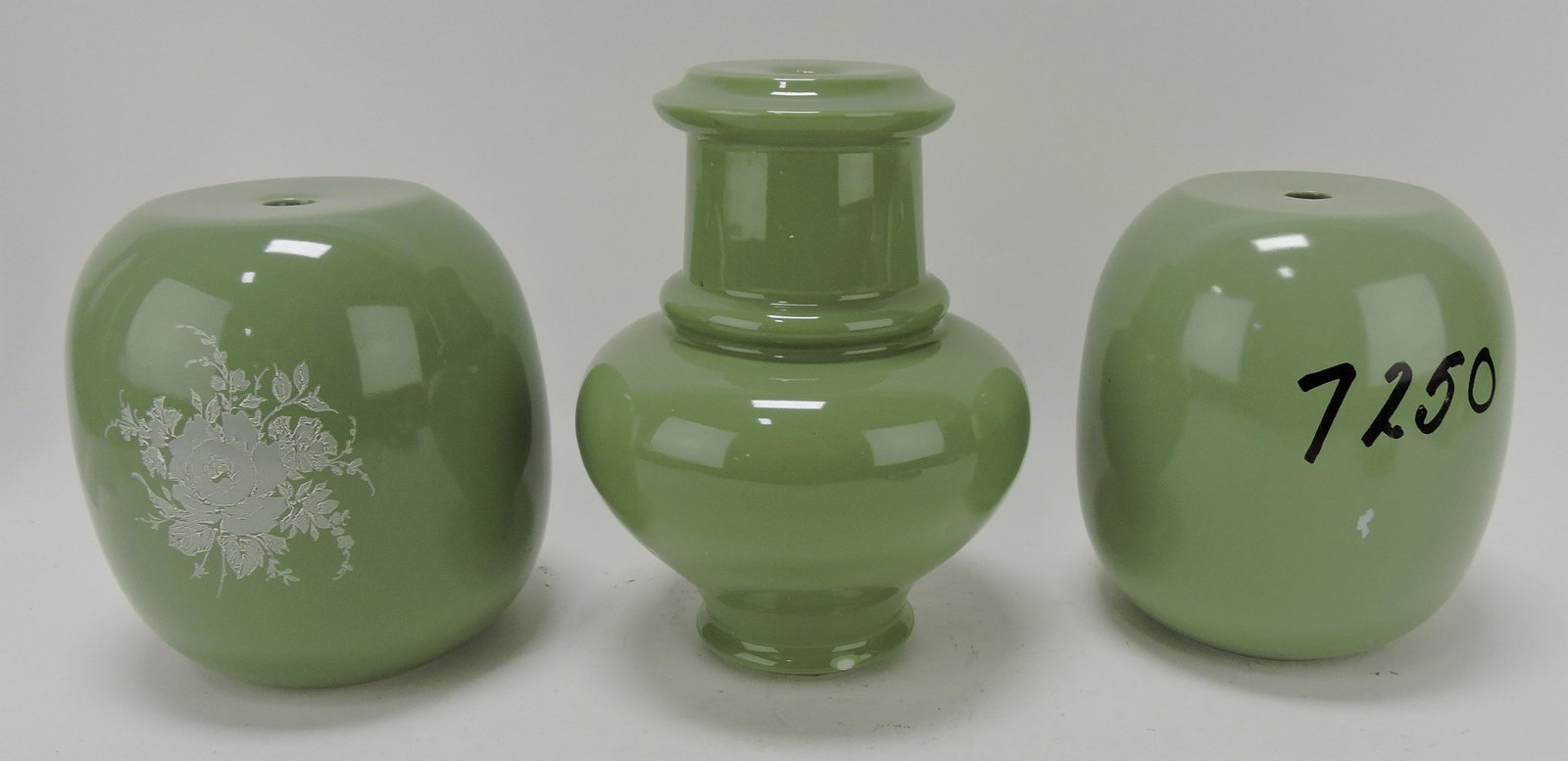 Hall China sample lamp base, lot of 3 (1 of 1)