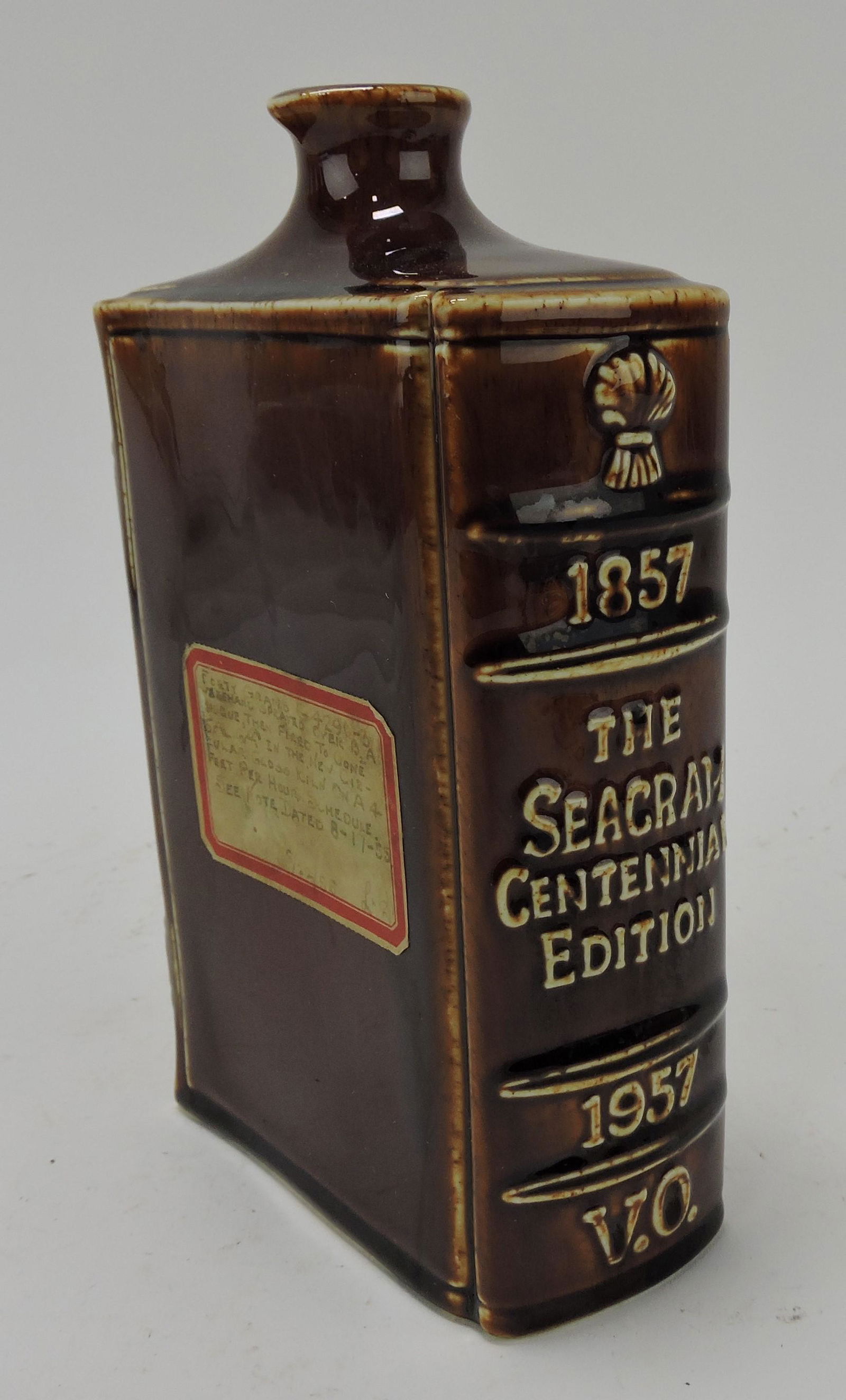 Hall China book flask, shop sample with (1 of 3)