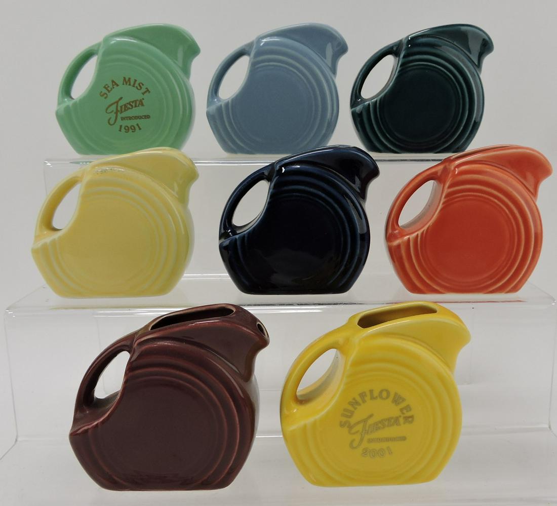 Fiesta Post 86 lot of 8 mini disc pitchers (1 of 1)