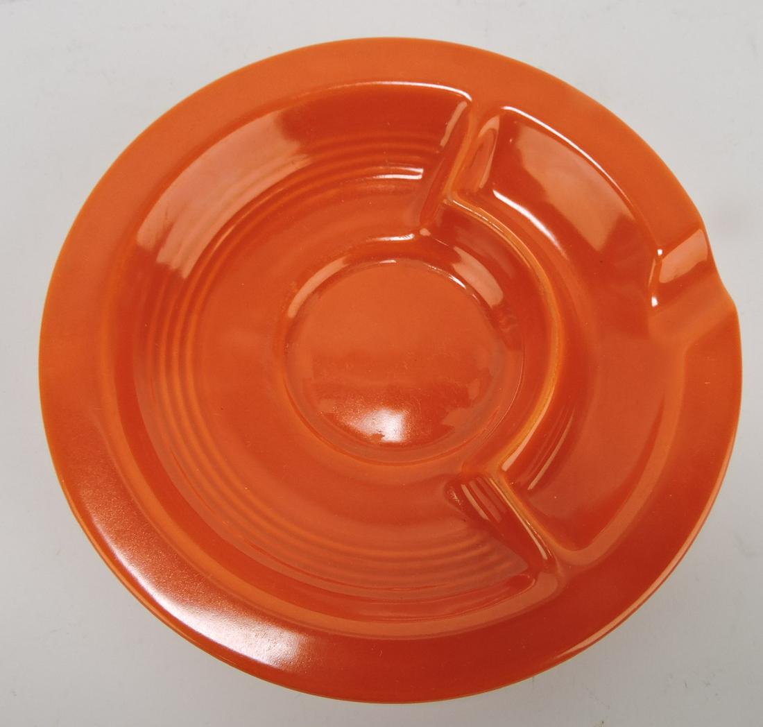 Fiesta Harlequin red ashtray saucer (1 of 1)