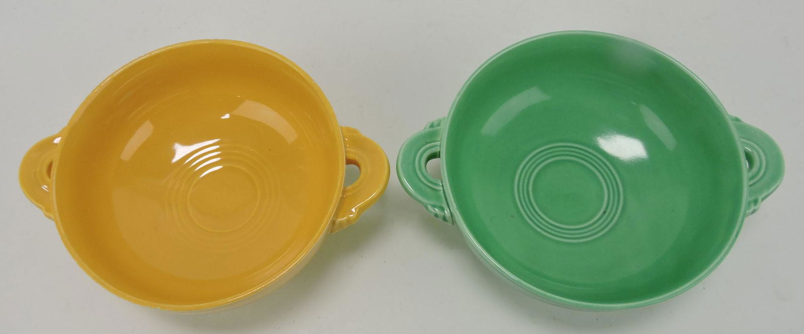 Fiesta cream soup bowl group, 2 mixed (1 of 1)