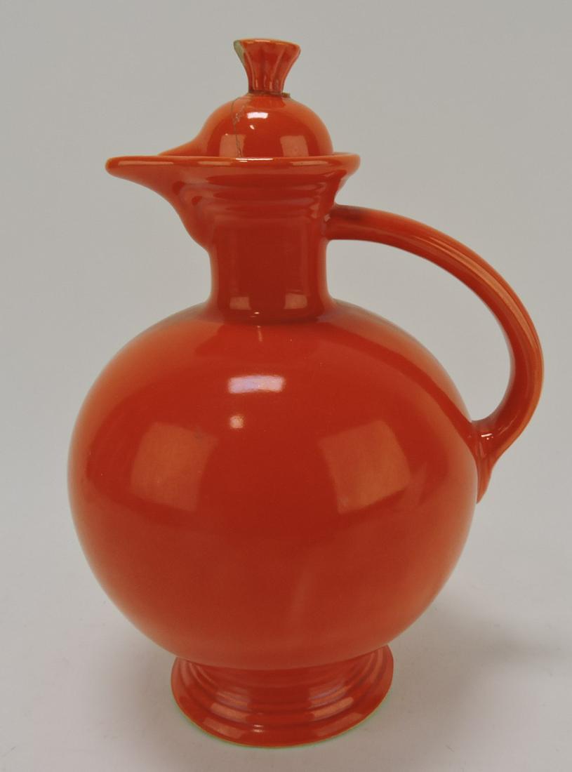 Fiesta carafe, red, repairs to lid (1 of 1)