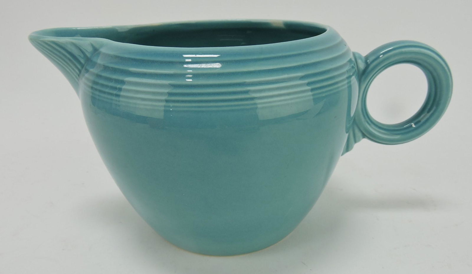 Fiesta two pint jug, turquoise (1 of 1)