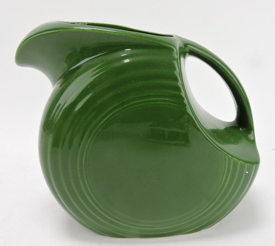 Fiesta disc water pitcher, dark green, (1 of 1)