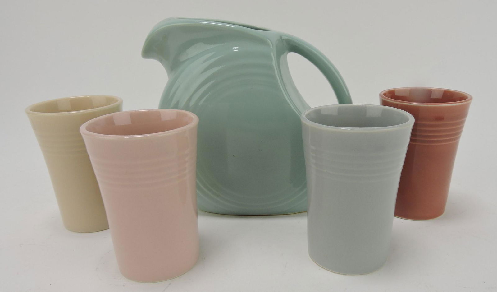Fiesta Jubilee juice set with celadon (1 of 1)