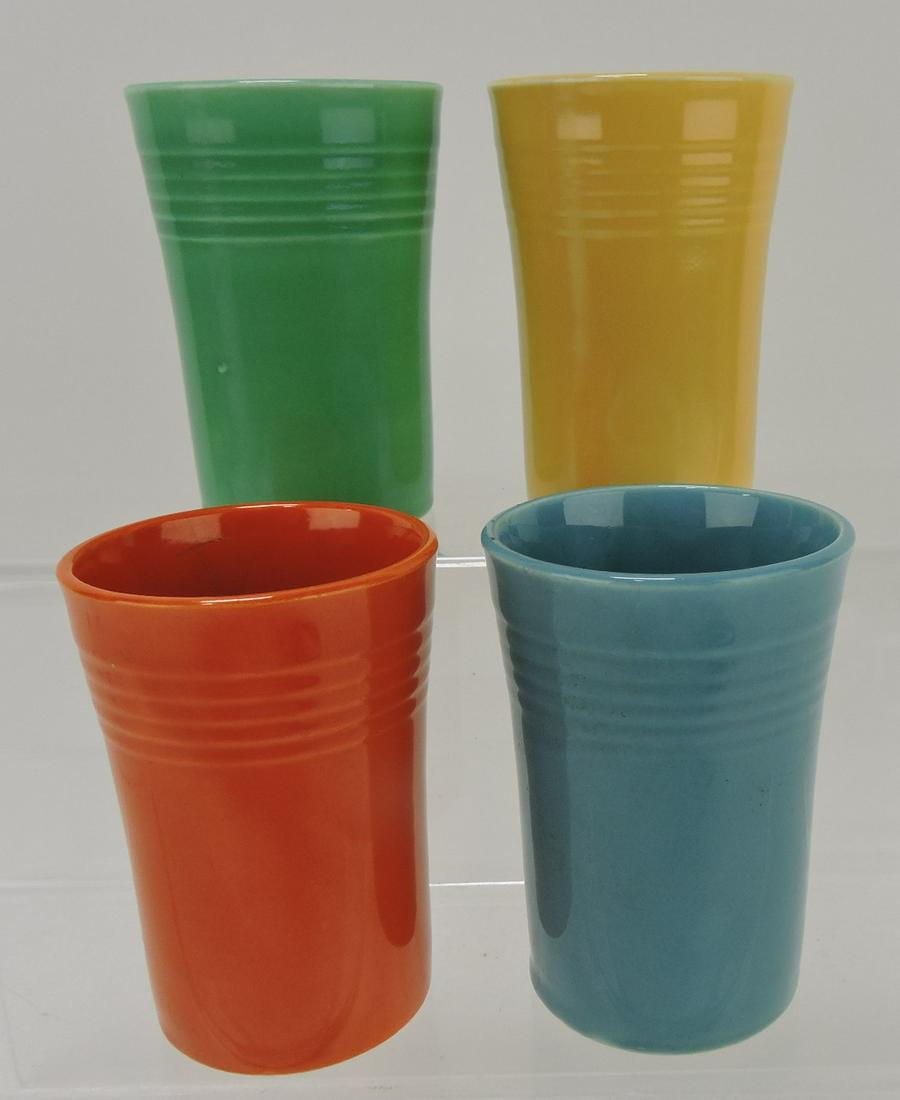 Fiesta juice tumbler group, 4 mixed: .