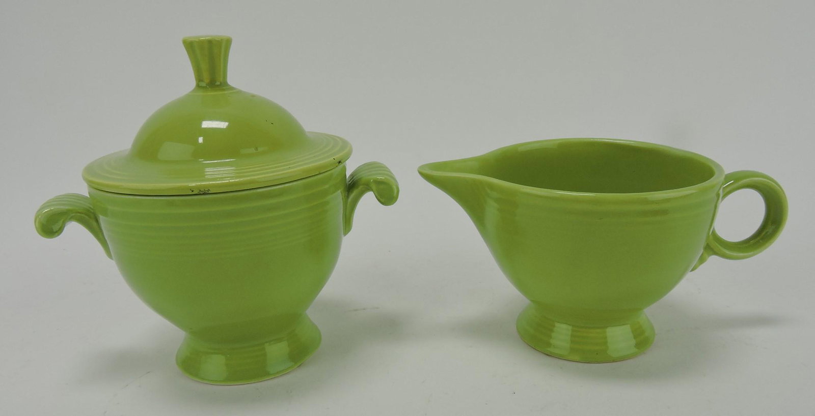 Fiesta cream & sugar, chartreuse: .