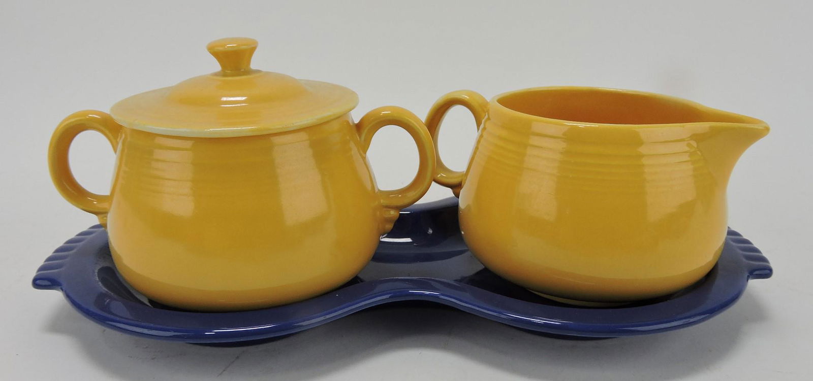 Fiesta cream & sugar set, yellow with (1 of 1)