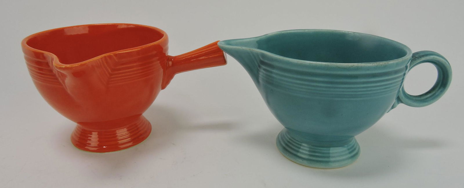 Fiesta red stick handled creamer and (1 of 1)