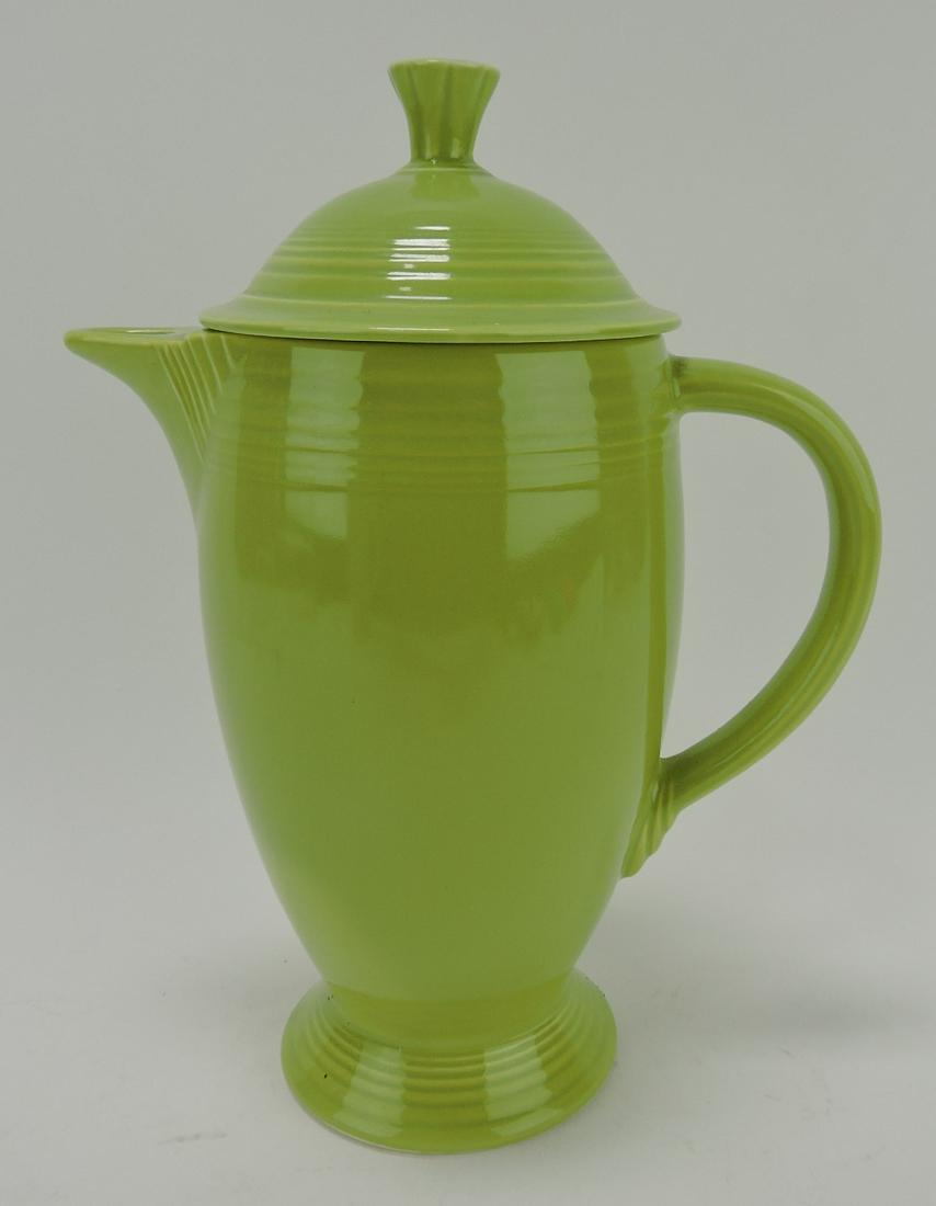 Fiesta coffee pot, chartreuse, minor (1 of 1)