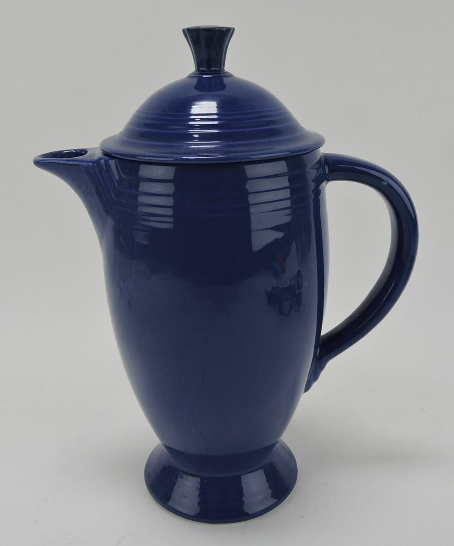 Fiesta coffee pot, cobalt (1 of 1)