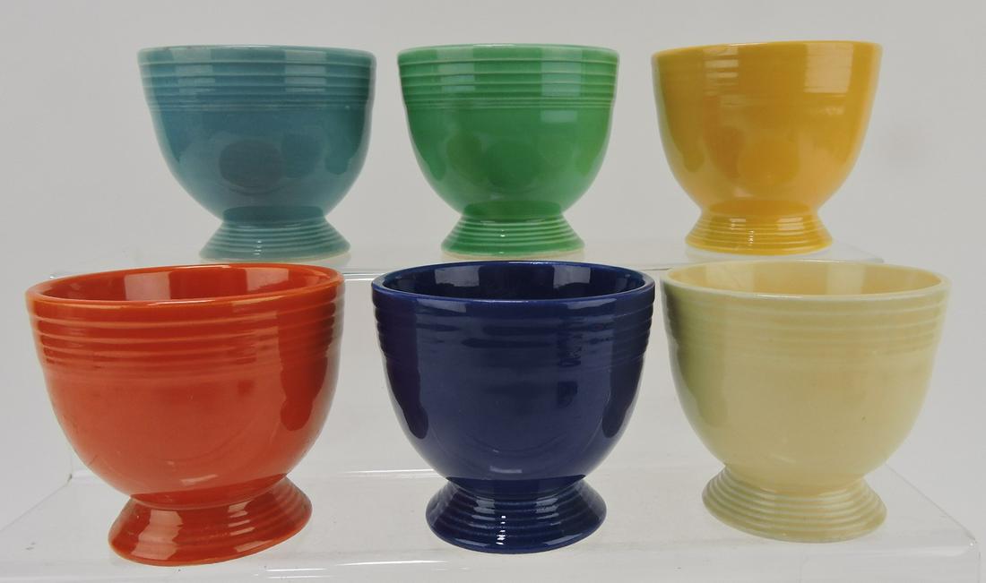 Fiesta egg cup group, 6 original (1 of 1)