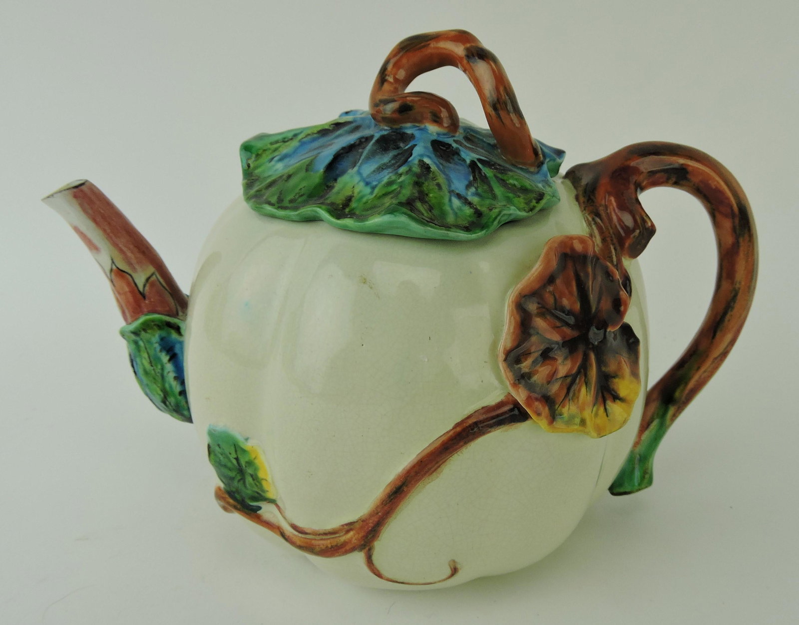 Royal Worcester gourd teapot with vine (1 of 1)
