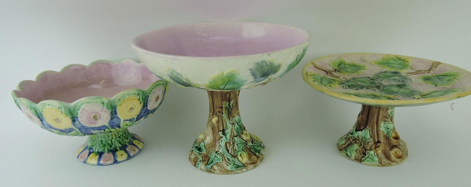 Etruscan majolica lot of 2 compotes (1 of 1)