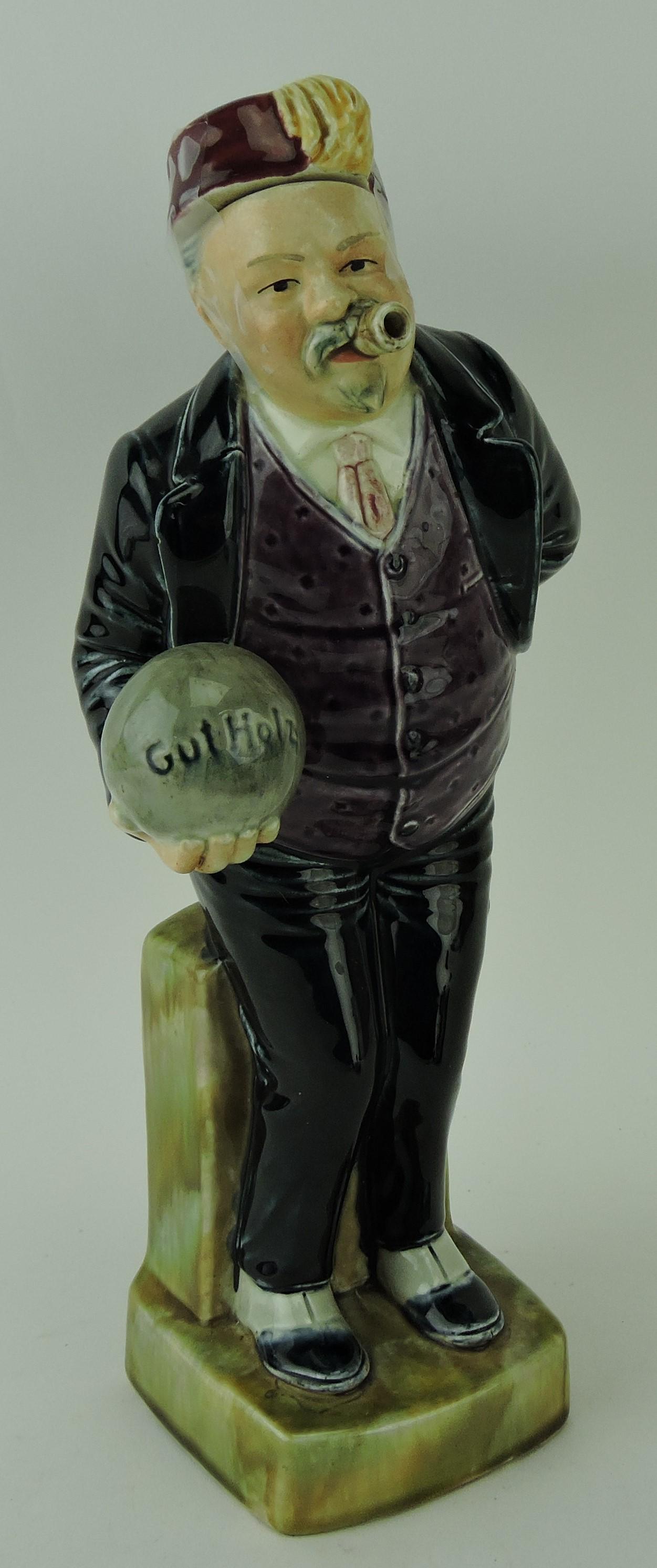 B & L Gesetzl figural bowler decanter 12" (1 of 1)