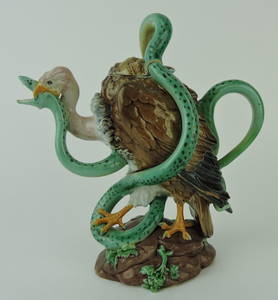 RARE Minton majolica teapot in the