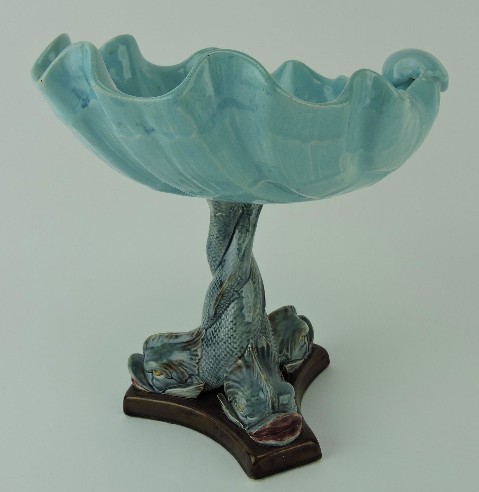 Holdcroft majolica compote with (1 of 1)