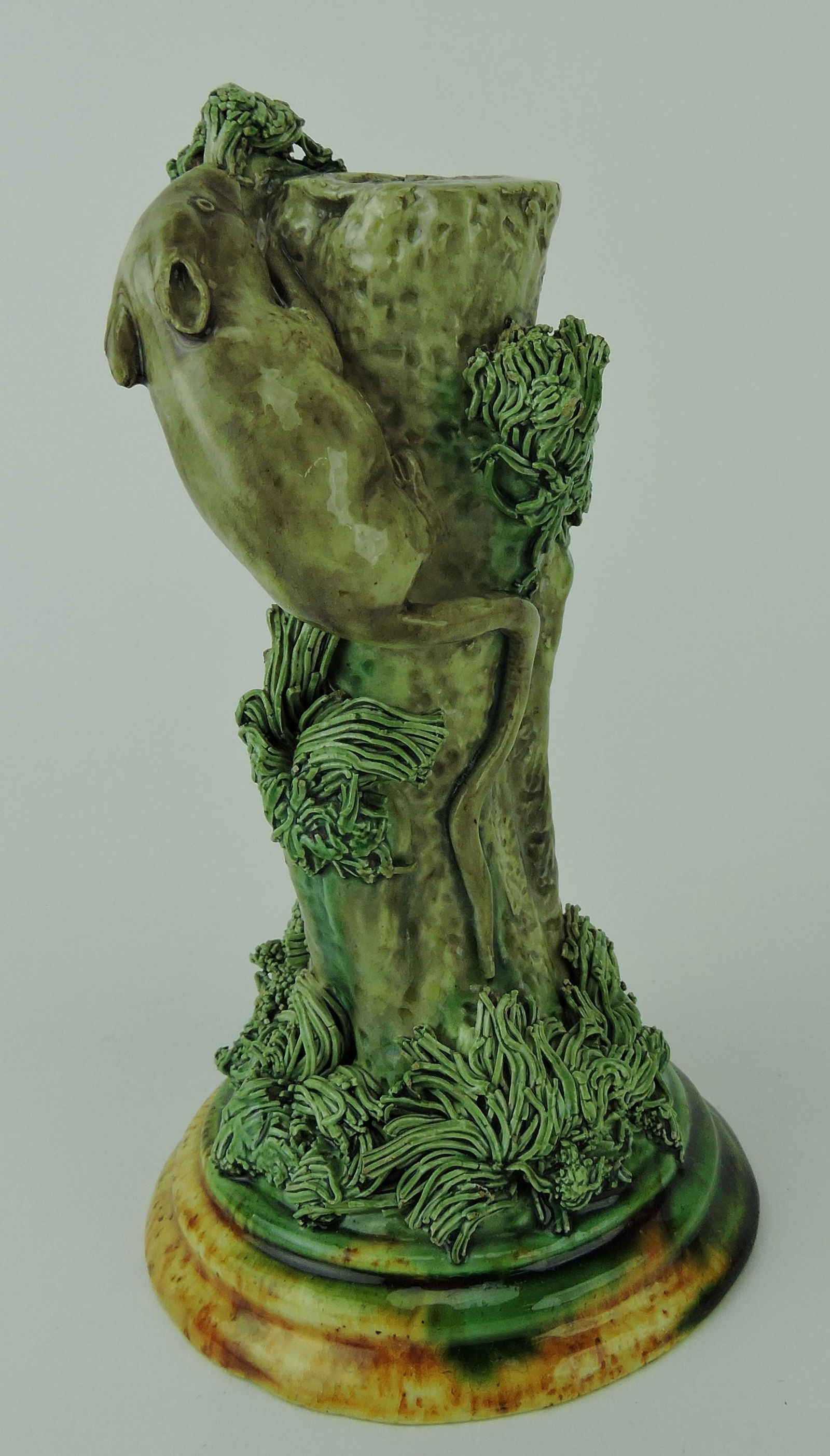 Mafra Portugal Palissy candle stick (1 of 2)