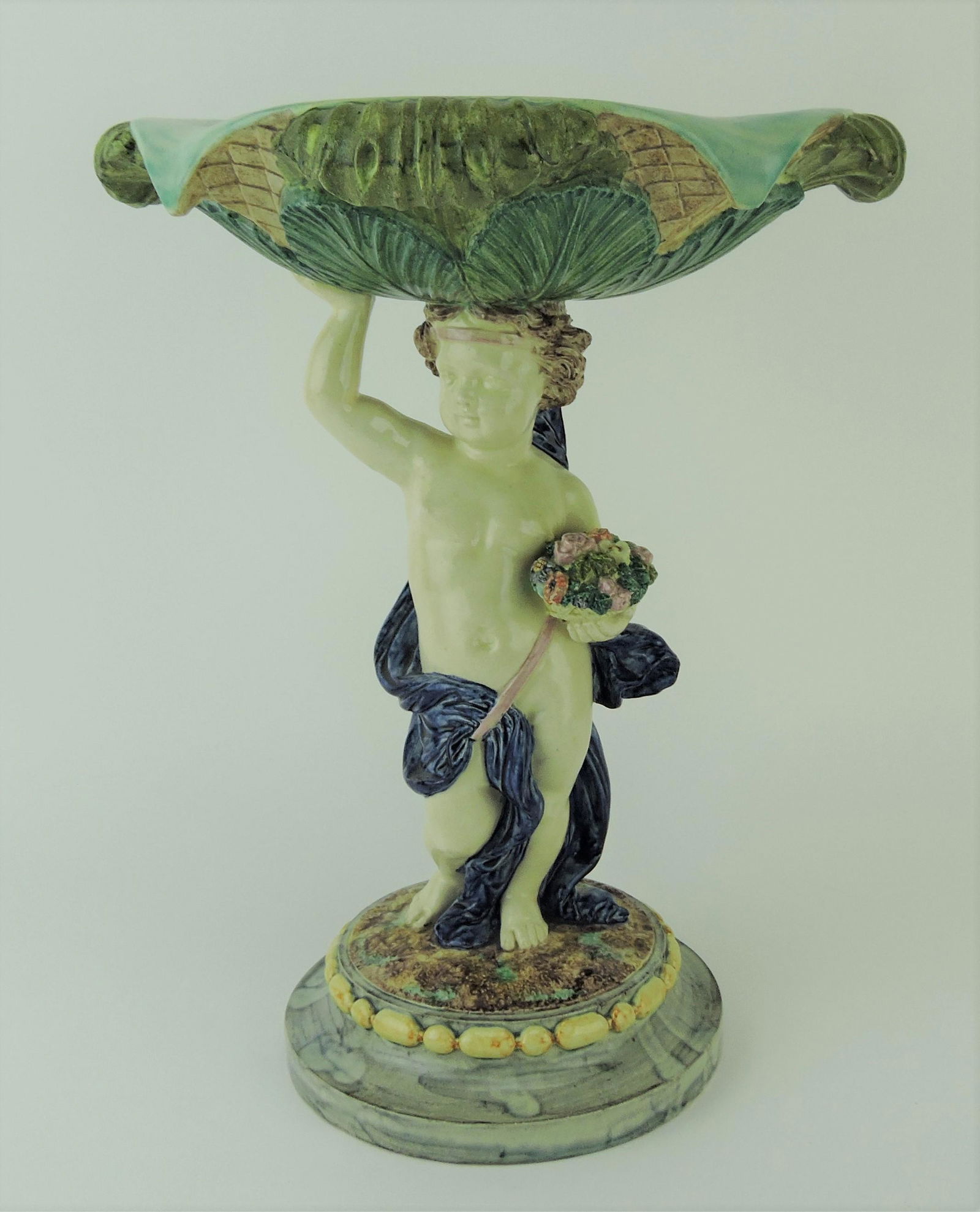 Thomas Sergent majolica compote (1 of 3)