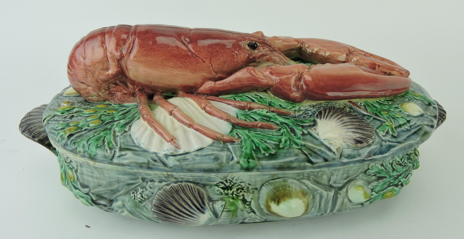 Minton majolica lobster tureen modeled (1 of 7)