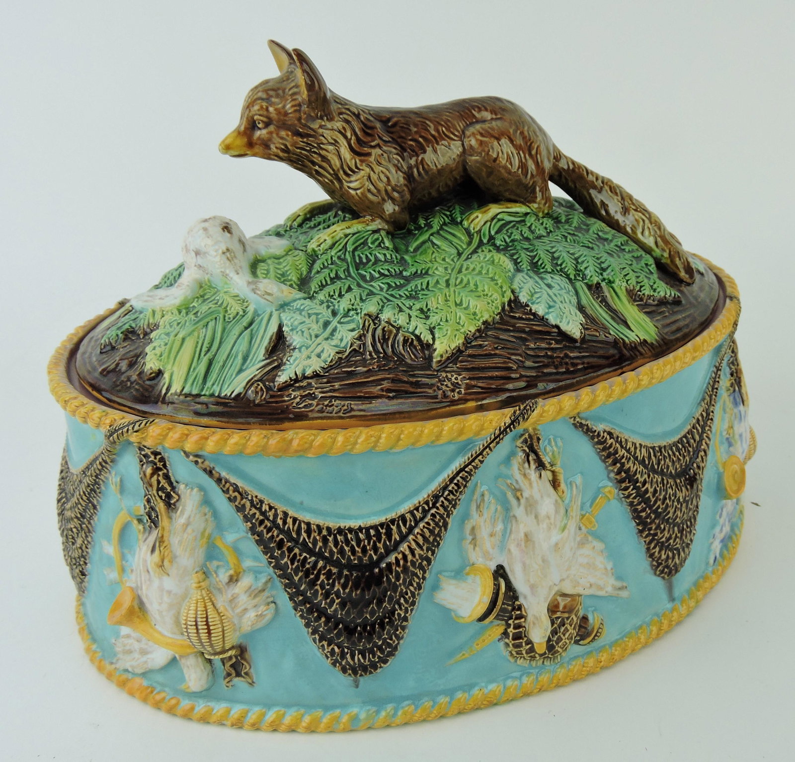 George Jones majolica fox game (1 of 5)