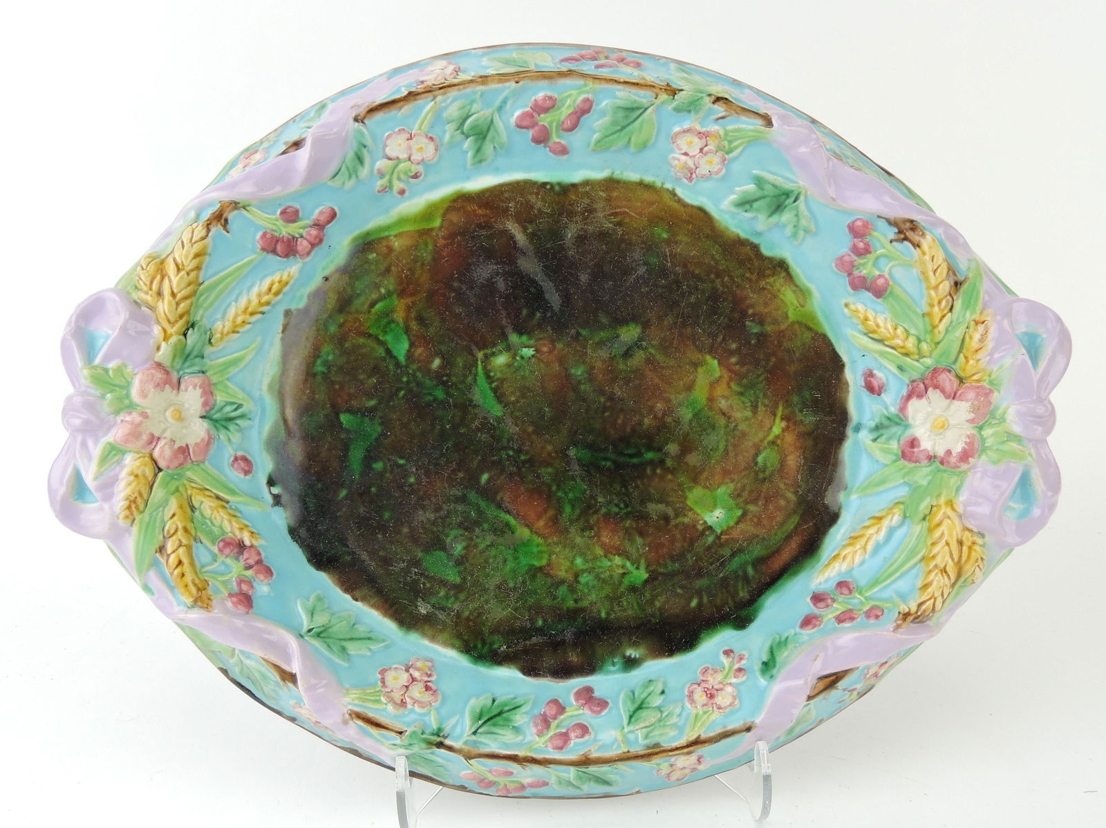 George Jones majolica oval platter (1 of 1)