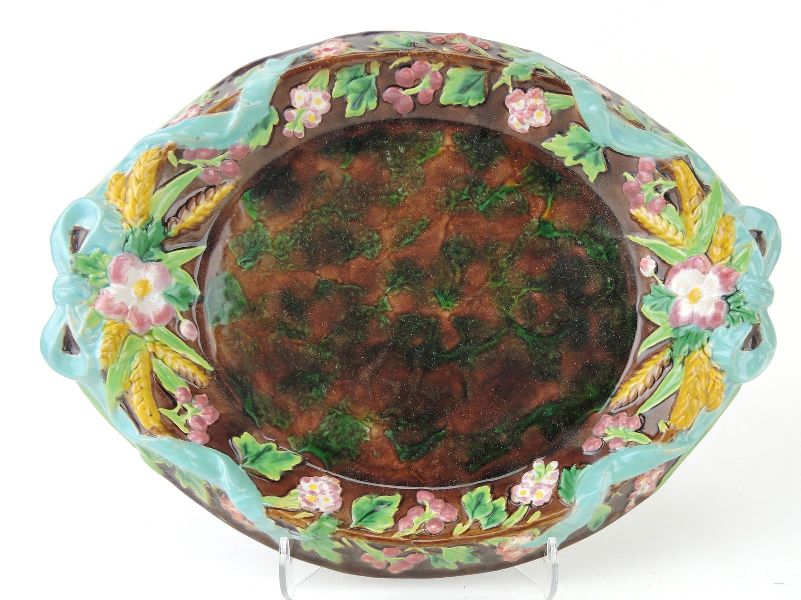 George Jones majolica oval platter (1 of 1)